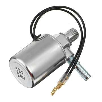 12V/24V Air Horn Electric Solenoid Valve Heavy Duty 1/4`` Chrome