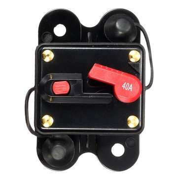 12V/24V 40Amp Manual Reset Circuit Breaker Car Auto Boat Fuse Waterproof