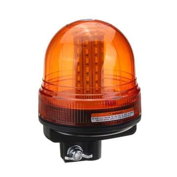 12V/24V LED Rotating Flashing Amber Beacon Waterproof Tractor ATV Motorcycle Warning Side Light