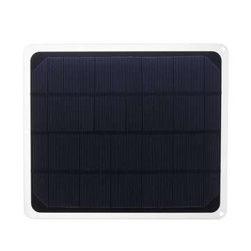 12V/5V 7W Monocrystalline Silicon Portable Outdoor Solar Panel with USB Output & DC Alligator Clip