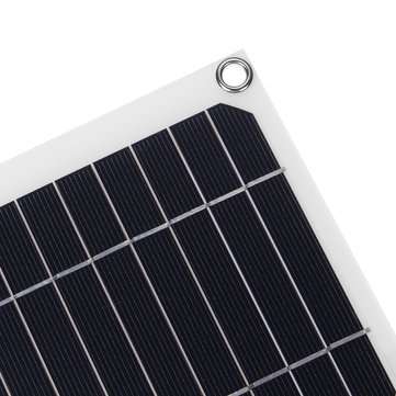 12V/5V 14W 280x280mm Single USB  Solar Panel with Clip Line and DC Plug Cable