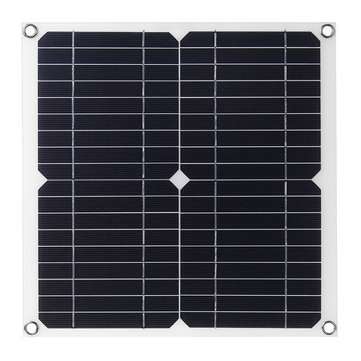 12V/5V 14W 280x280mm Single USB  Solar Panel with Clip Line and DC Plug Cable