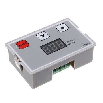 12V-24V DC PWM Stepless Speed Controller Digital Display Speed Regulator Governor Switch with ABS Sh
