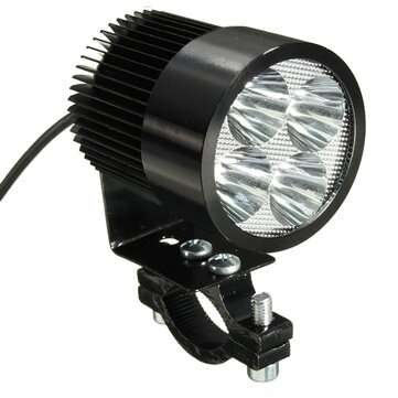 12W 6000K LED Daylight Headlamp Spot Lightt For Motorcycle Scooter Car Truck Van (COLOR.: BLACK)