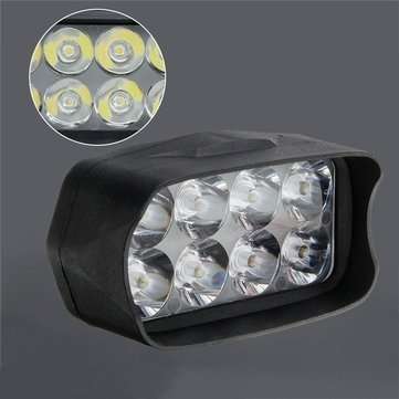 12W 6000K Motorcycle Light Headlight Universal Scooter Motorbike Spotlight Car DRL Fog Lamp Accessor