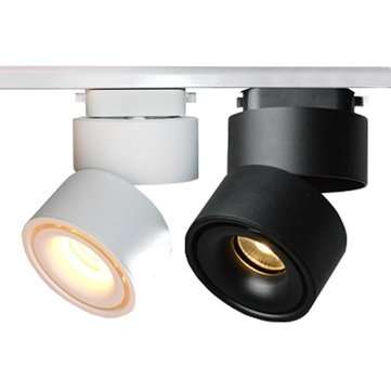 12W COB LED Rail Track Light Spotlight For Clothing Shop Windo... (COLOR.: BLACK | LIGHT: WARMLIGHT)