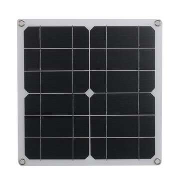 12W Monocrystalline Semi-flexible Solar Panel 80W Peak Single USB For Camping Boat RV Home