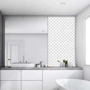 12x12" Tile Stickers Stick On Bathroom Kitchen Home Wall Decals Self-adhesive 3D