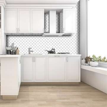 12x12" Tile Stickers Stick On Bathroom Kitchen Home Wall Decals Self-adhesive 3D