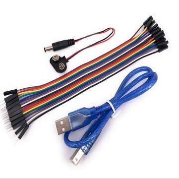 13 in 1 Starter Kit Mini Breadboard LED Jumper Wire Button for Arduino Compatile with UNO R3