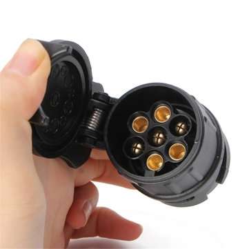 13 Pin to 7 Pin Plug Adapter 12V Car Trailer Truck Caravan Towbar Socket Connector Converter Europea