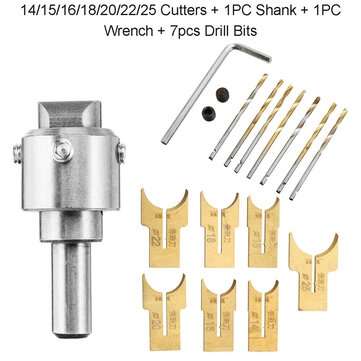 13/16/24Pcs Wooden Bead Maker Beads Drill Bit Milling Cutter Set Woodworking Tool Kit (SIZE: 16)
