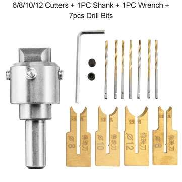 13/16/24Pcs Wooden Bead Maker Beads Drill Bit Milling Cutter Set Woodworking Tool Kit (SIZE: 13)