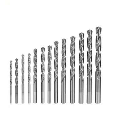 13/19Pcs Titanium Coated High-speed Steel Twist Drill Set Elec... (COLOR.: SILVER | QUANTITY: 19PCS)
