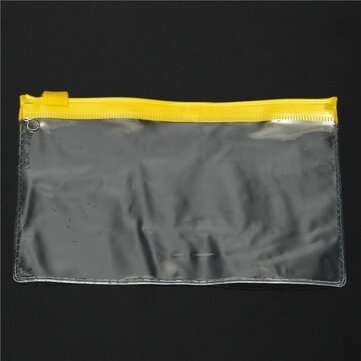 13090mm PVC Transparent File Holder Packing Bags  (COLOR.: YELLOW)