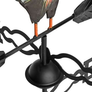 130cm Height Iron Rooster Weathervane Roof Mount Weather Vane Wind Garden Decorations