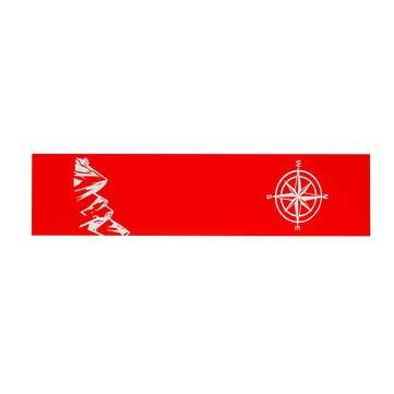 130x40cm Compass Pattern Car Hood Stickers Vinyl Decals Universal for Jeep for Wran... (COLOR.: RED)