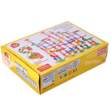 133 PCS DIY Ball Track Building Pipe Blocks Toys For Children Construction Race Run Pipeline Block E