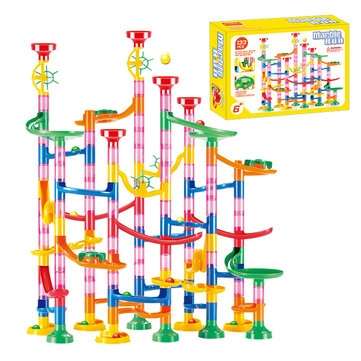 133 PCS DIY Ball Track Building Pipe Blocks Toys For Children Construction Race Run Pipeline Block E