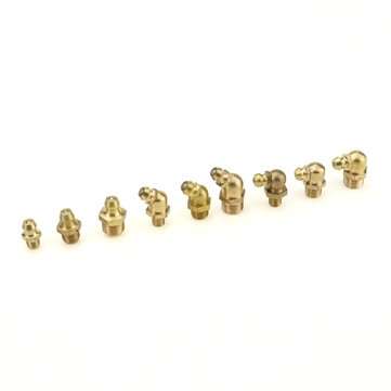 135pcs Hydraulic Metric Brass Zerk Grease Nipple Fitting Kit M6/M8/M10 Machinery Parts