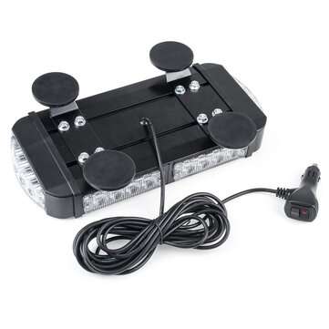 13Inch 24LED Car Roof Top Emergency Warning Strobe Light Bar 7 Flashing Pattern Beacon Lamp Waterpro