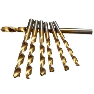 13pcs 1.5-6.5mm HSS Titanium Twist Drills Set Straight Shank Spiral Drill