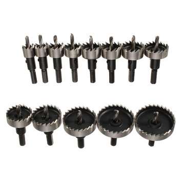 13pcs 16-53mm HSS Hole Saw Cutter 16/18/20/22/25/26/28/30/35/40/45/50/53mm Hole Saw Drill Bits Set