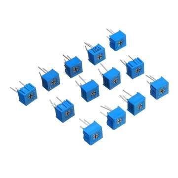 13Pcs 100R-1M Each 1 3362 Potentiometer Package 3362P Adjustable Resistor
