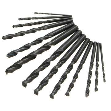 13pcs High Speed Steel 1.5-6.5mm HSS Straight Shank Twist Drill Bit Set