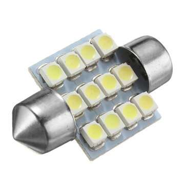 13Pcs T10 SMD LED Car Interior Light Kit Festoon Map Dome Bulb License Plate Lights Xenon White