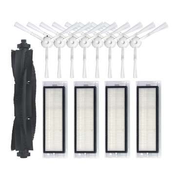 13pcs Replacements for 360 S5 S7 Vacuum Cleaner Parts Accessories Main Brush*1 Side Brushes*8 HEPA F