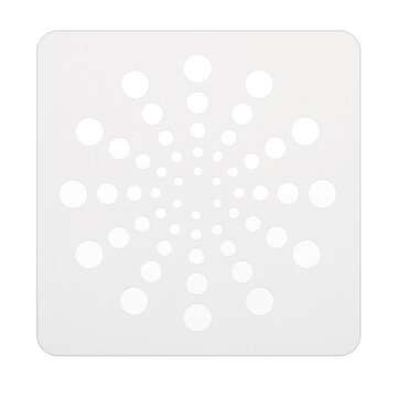 13x13cm 16Pcs White Plastic Mandala Paint Tray Openwork Painting Template