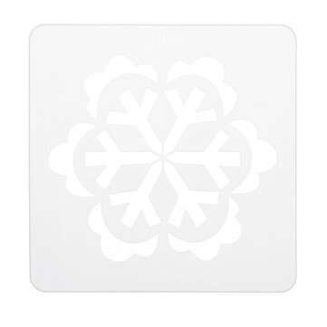 13x13cm 16Pcs White Plastic Mandala Paint Tray Openwork Painting Template