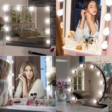 14 Bulbs Dimmable Makes Up Mirror LED Lights Kit Vanity Dressing Lamps Hollywood