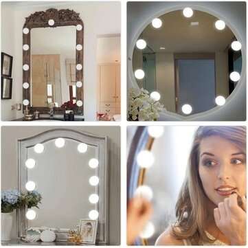 14 Bulbs Dimmable Makes Up Mirror LED Lights Kit Vanity Dressing Lamps Hollywood