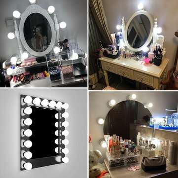 14 Bulbs Dimmable Makes Up Mirror LED Lights Kit Vanity Dressing Lamps Hollywood