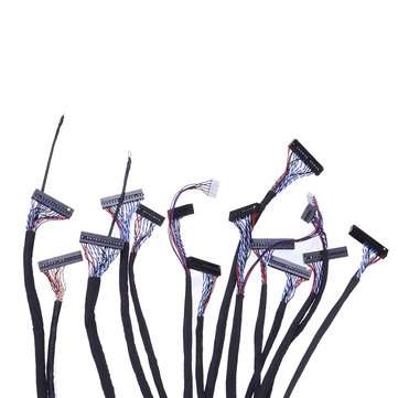 14 Sets Commonly LCD LVDS Screen Cable For 10-65 Inch Screen Monitor Repair Driver Board Universal C