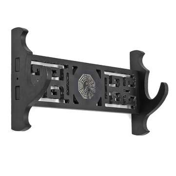 1-4 Tiers Katana Wakizashi Bagua Design Holder Wall Mount Bracket Rack Tool Display Hanger (TYPE: 1)