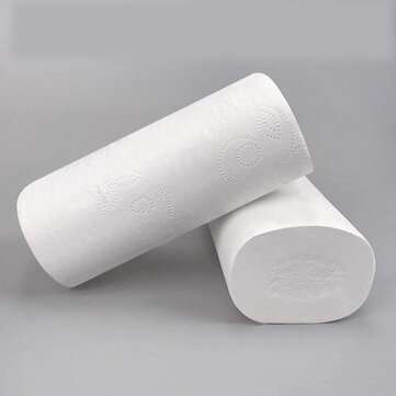 14 Rollers Toilet Paper Household Paper Towel Roll Facial Tissue Bathroom Coreless Primary Wood Pulp