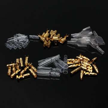 140 Pieces 3.9 mm Male Female Double Motorcycle Car Bullet Connector Terminals