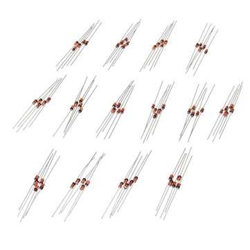 1400Pcs 1/2W 0.5W 3.3-30V Regulator Zener Diode 14 Values Assorted Assortment Set DIY Electronic Com