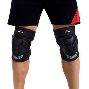 14.2-19.7inch Universal Motorcycle Racing Knee Pads Armor Protective Guard Black