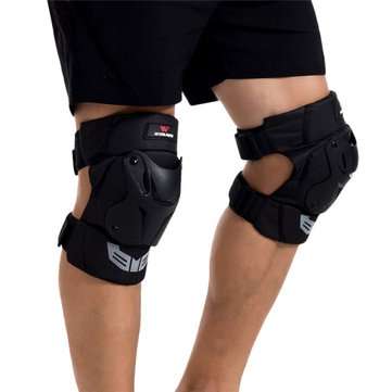 14.2-19.7inch Universal Motorcycle Racing Knee Pads Armor Protective Guard Black