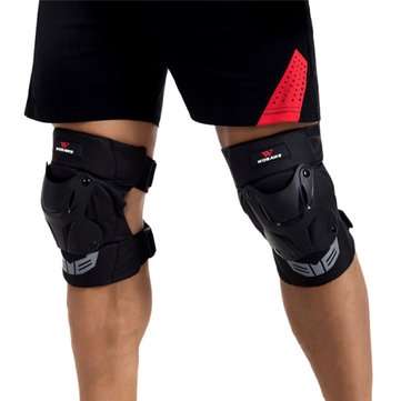 14.2-19.7inch Universal Motorcycle Racing Knee Pads Armor Protective Guard Black