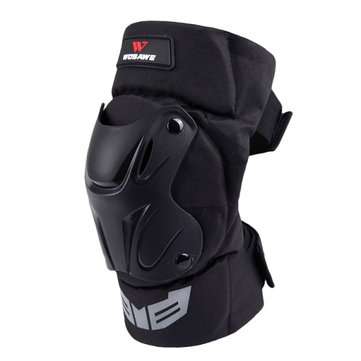 14.2-19.7inch Universal Motorcycle Racing Knee Pads Armor Protective Guard Black