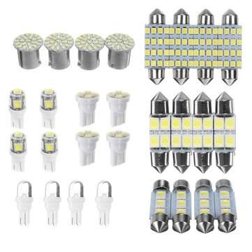 14/28PCS Car Interior LED Light Side Marker Dome License Plate Mixed Lamp Set Accessories (TYPE5: B)
