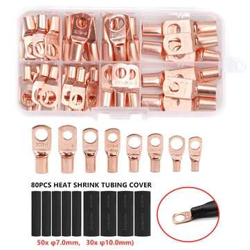 140PCS SC Buckle with Heat Shrinkable Tube Gold Color