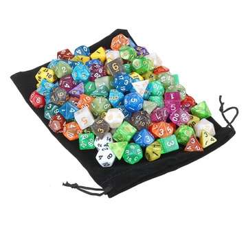 140PCS 20 Color Polyhedral Dices Set For Dungeons & Dragons Dice Desktop RPG Game