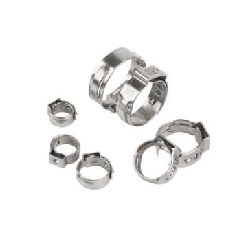 140Pcs/Set Hose Clamp Stainless Steel Fuel Pipe Tube Clips Crimping Tool 5.8-21mm