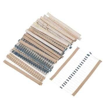1440Pcs 100R-910R Five-color Ring Resistance Metal Film Resistance Package 1% Precision